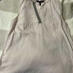 White House Black Market Blush Sleeveless Blouse